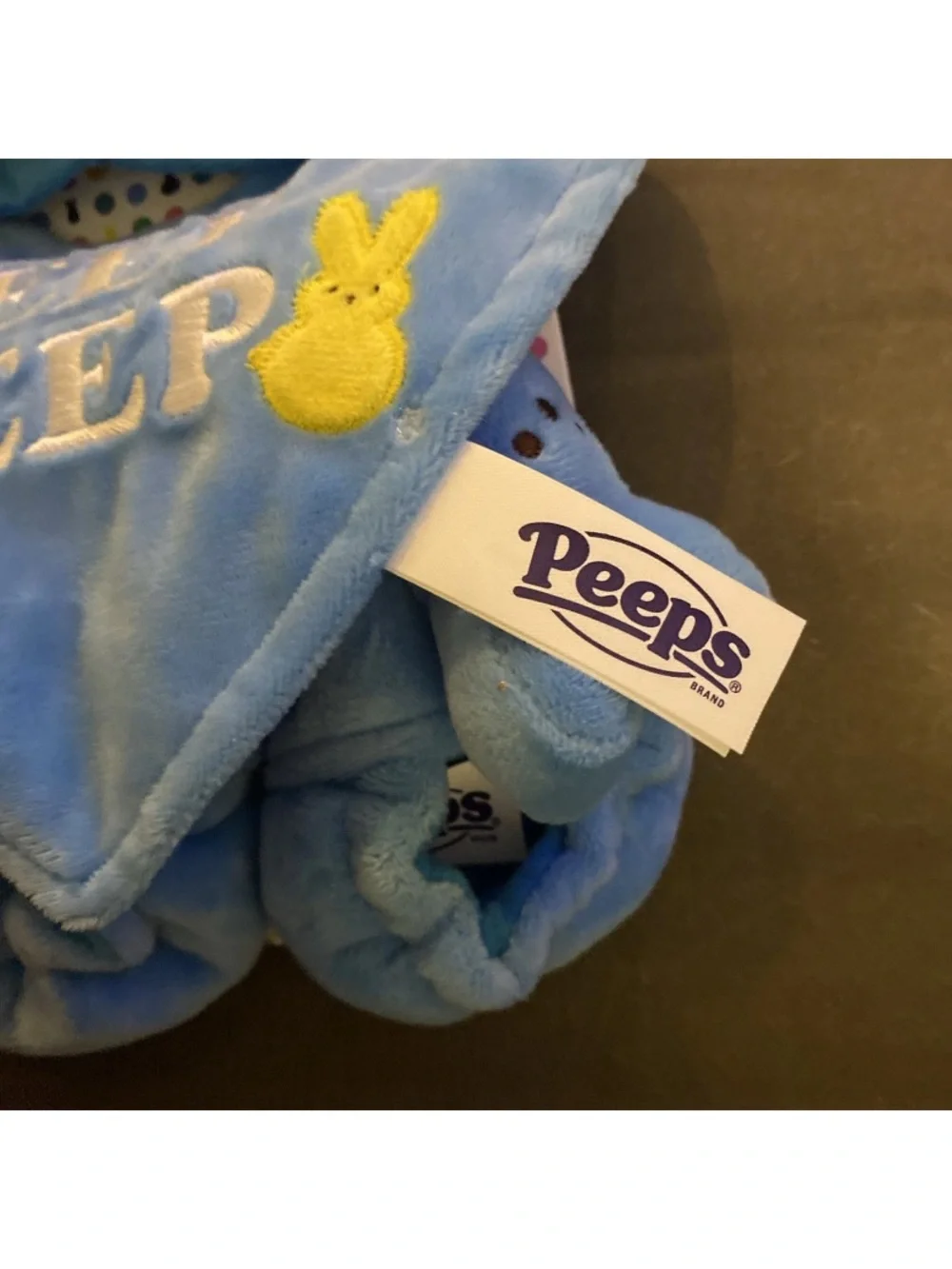 Peeps Baby Gift Set Hat Bib Booties in Blue Chick NWT